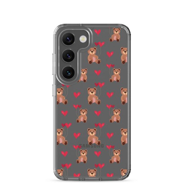 Cute Teddy Bear Samsung Clear Case