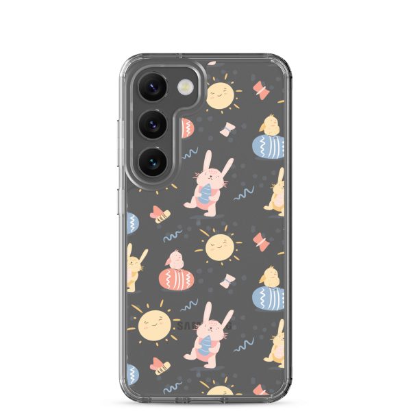 Easter Egg and Bunnies Samsung Clear Case