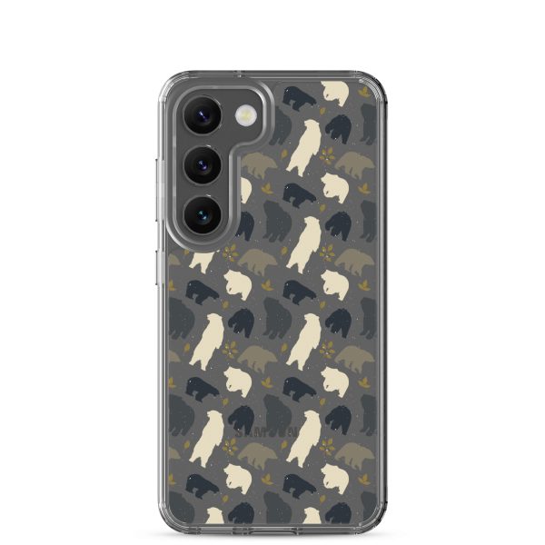 Forest Bear Silhouette Samsung Clear Case