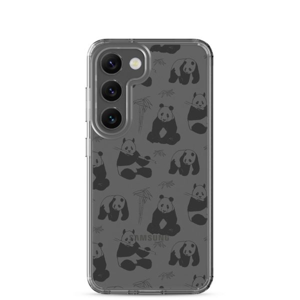 Panda Bears Bamboo Samsung Clear Case