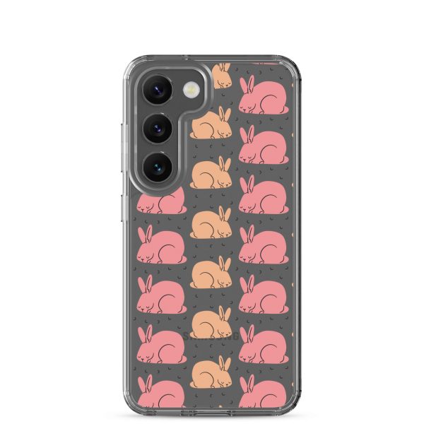 Pink Bunnies Samsung Clear Case