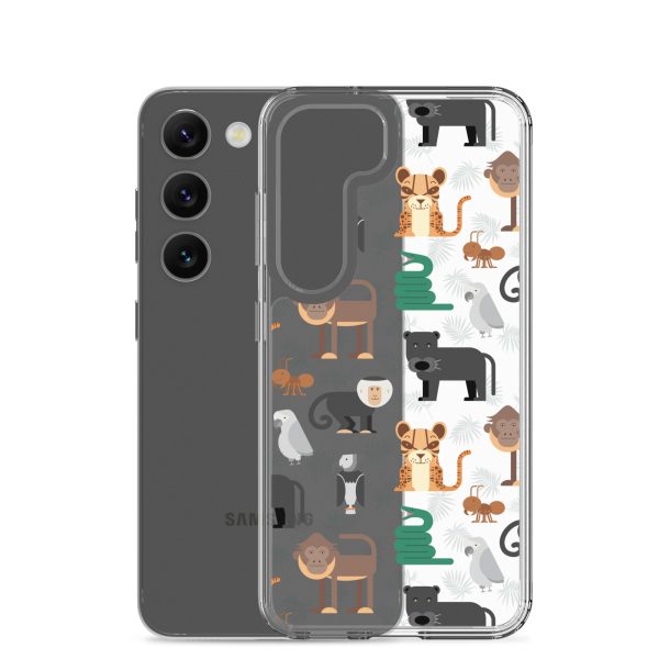 Amazon Jungle Animals Samsung Clear Case