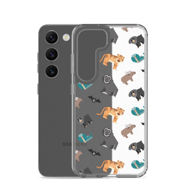 Asian Jungle Animals Samsung Clear Case