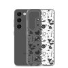 Black and White Halloween Samsung Clear Case