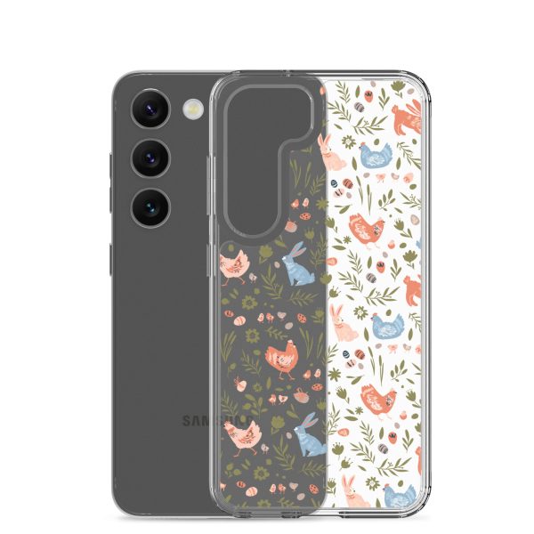 Bunnies and Hens Easter Samsung Clear Case