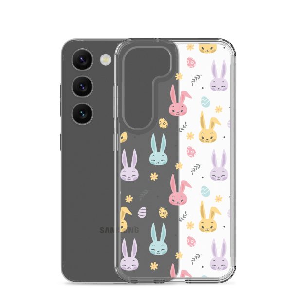 Colorful Bunnies Easter Samsung Clear Case