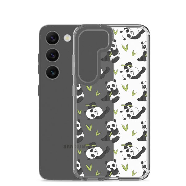 Cute Panda Bear Samsung Clear Case