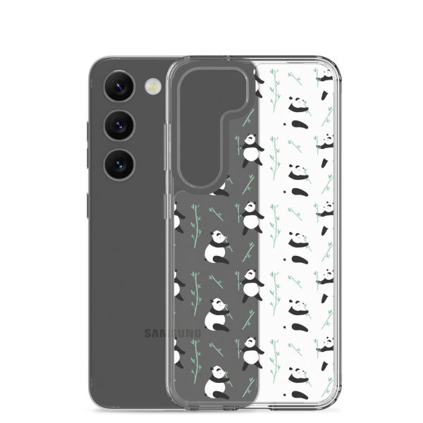 Cute Panda Samsung Clear Case