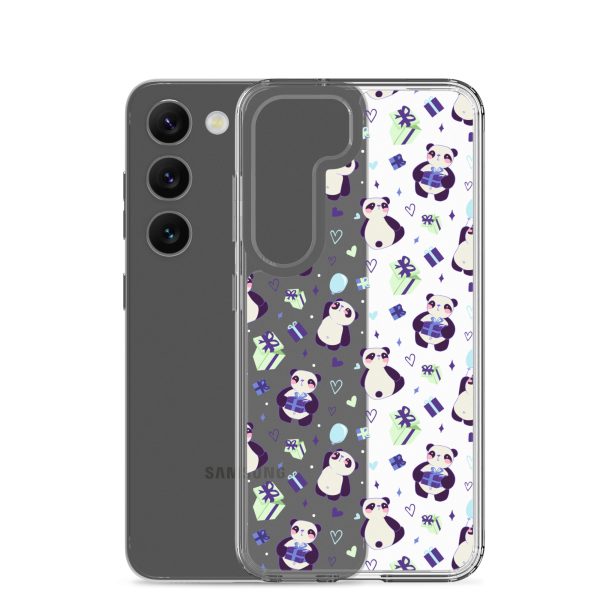 Cute Panda Presents Samsung Clear Case