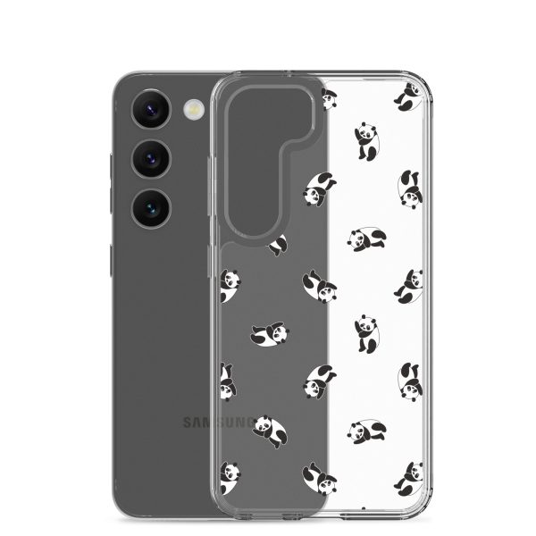Cute Pandas Samsung Clear Case