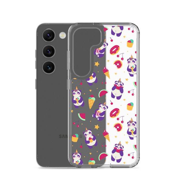 Cute Panda Sweets Samsung Clear Case