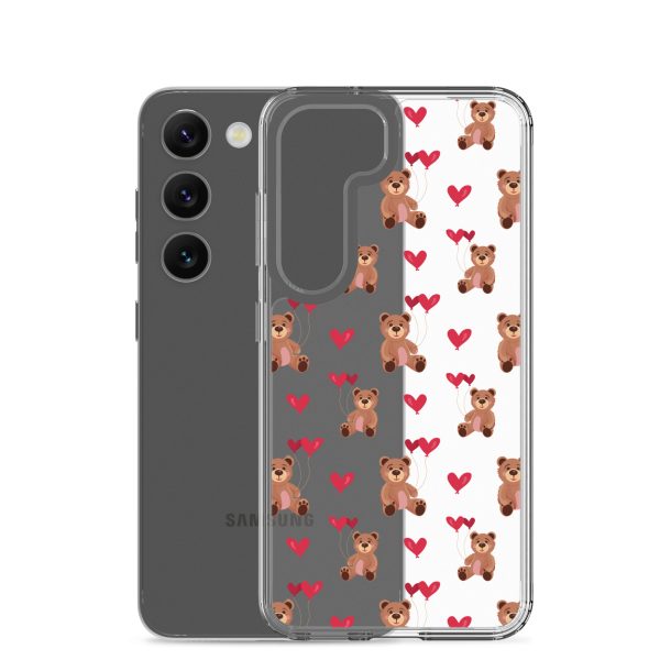 Cute Teddy Bear Samsung Clear Case