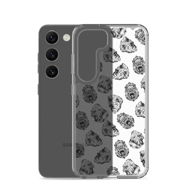 Illustrated Gorilla Seamless Samsung Clear Case
