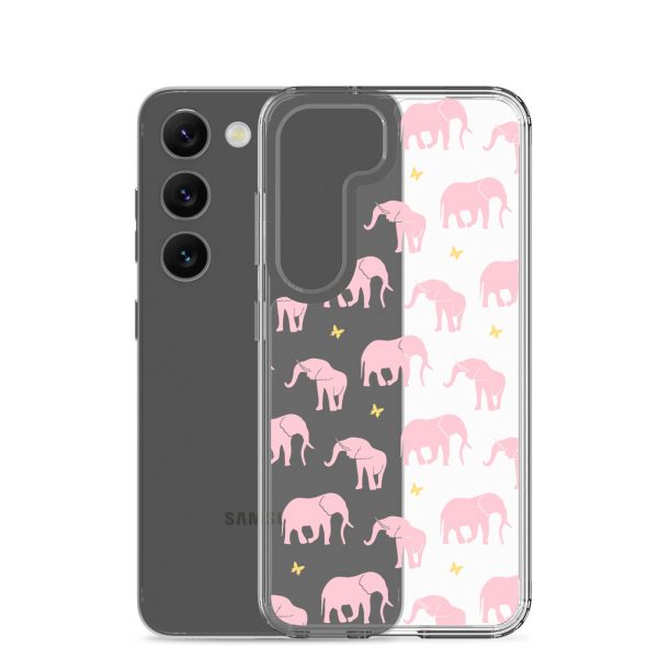 clear-case-for-samsung-samsung-galaxy-s23-case-with-phone-6a53d25eea38b.jpg Seamless Elephant Silhouette Samsung Clear Case