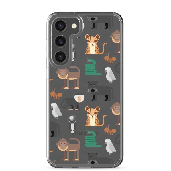 Amazon Jungle Animals Samsung Clear Case