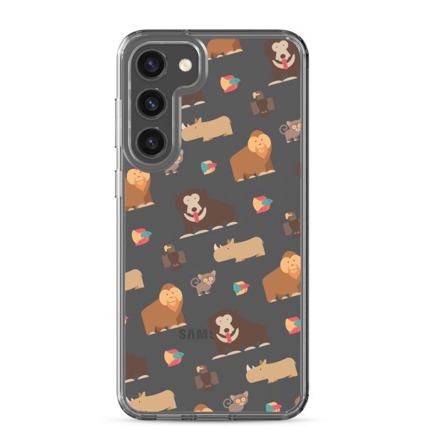 Asian Jungle Animals Samsung Clear Case