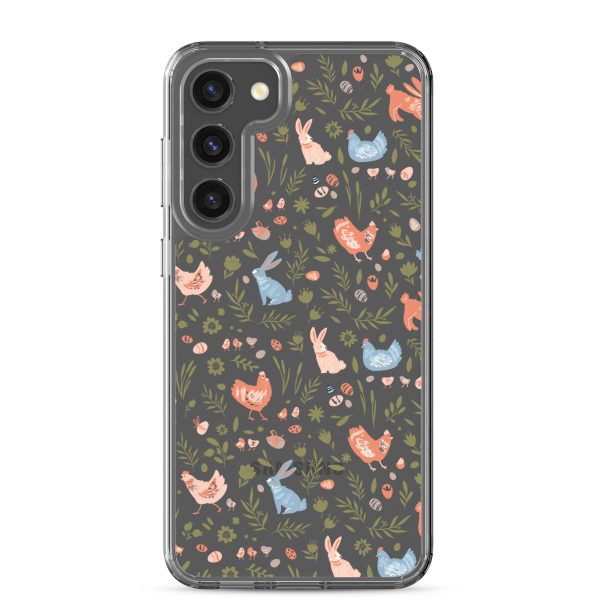 Bunnies and Hens Easter Samsung Clear Case
