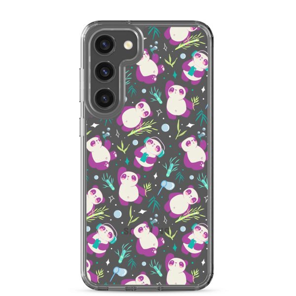 Cute Panda Bamboo Samsung Clear Case