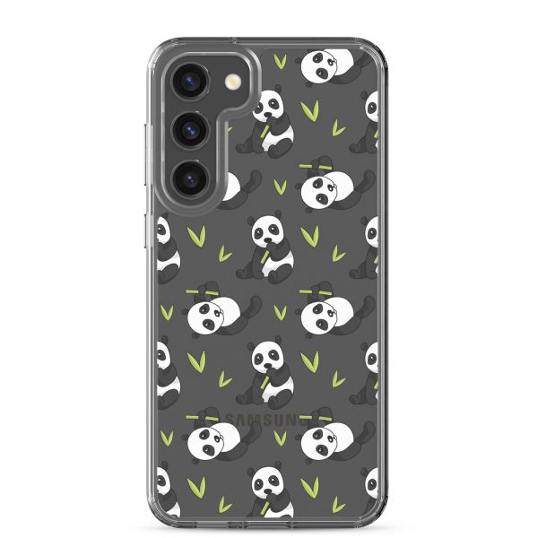 Cute Panda Bear Samsung Clear Case