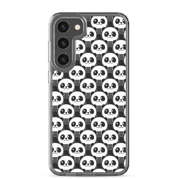 Cute Panda Bears Samsung Clear Case