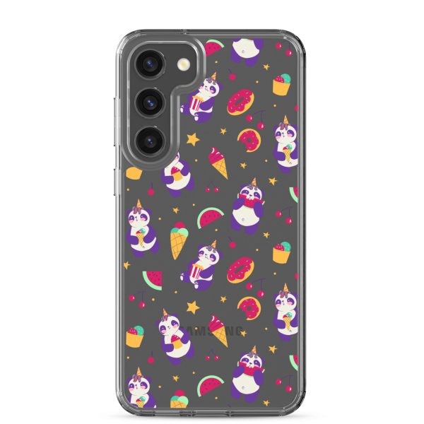 Cute Panda Sweets Samsung Clear Case
