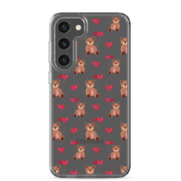 Cute Teddy Bear Samsung Clear Case