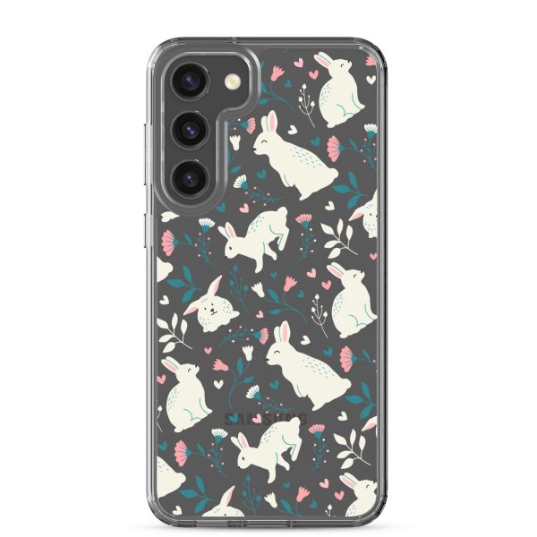 clear-case-for-samsung-samsung-galaxy-s23-plus-case-on-phone-6a53c45a4b995.jpg Easter Cute Rabbits Samsung Clear Case