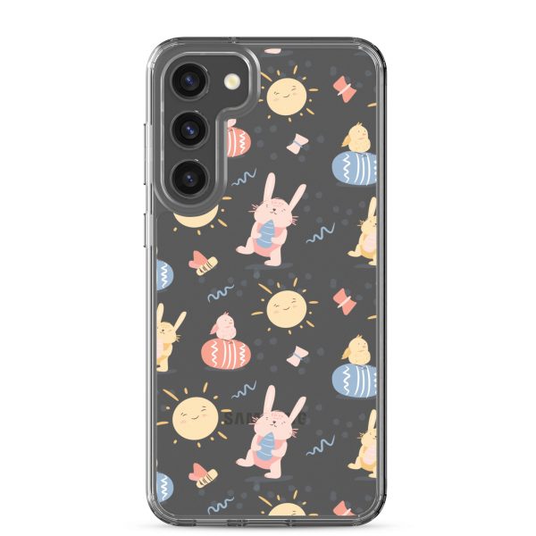Easter Egg and Bunnies Samsung Clear Case