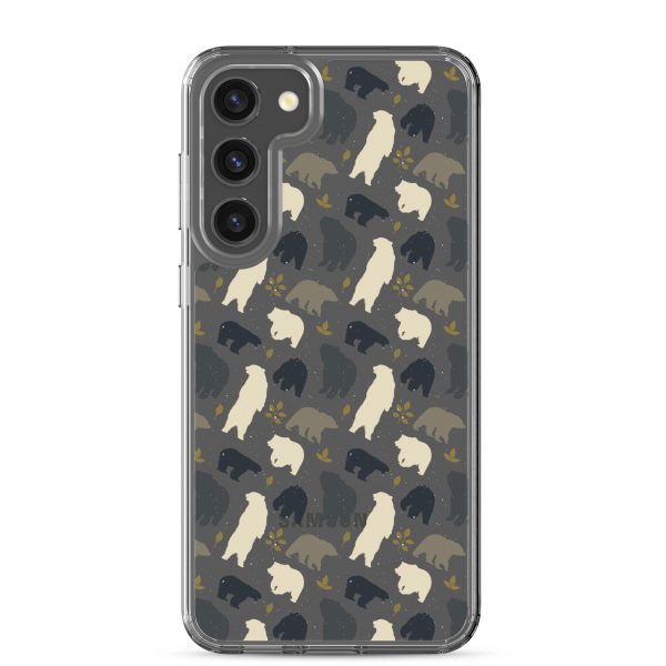 Forest Bear Silhouette Samsung Clear Case