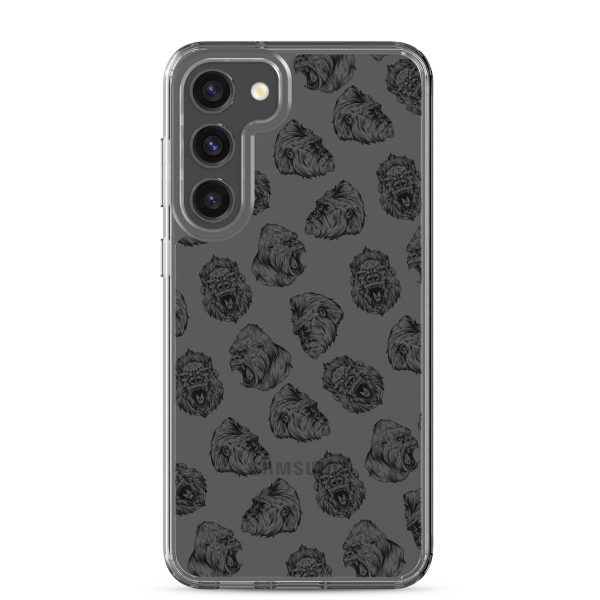 Illustrated Gorilla Seamless Samsung Clear Case