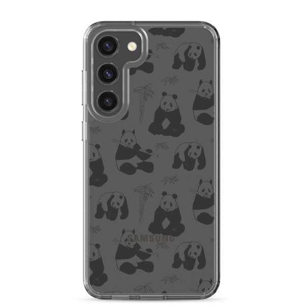 Panda Bears Bamboo Samsung Clear Case