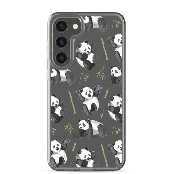 clear-case-for-samsung-samsung-galaxy-s23-plus-case-on-phone-6a53d4bd63754.jpg Watercolor Panda Bear Samsung Clear Case