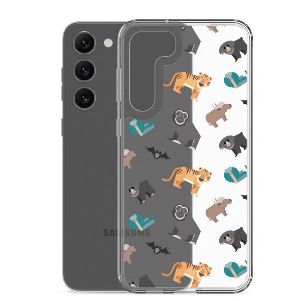 Asian Jungle Animals Samsung Clear Case