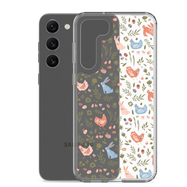 Bunnies and Hens Easter Samsung Clear Case