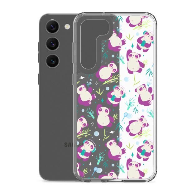 Cute Panda Bamboo Samsung Clear Case