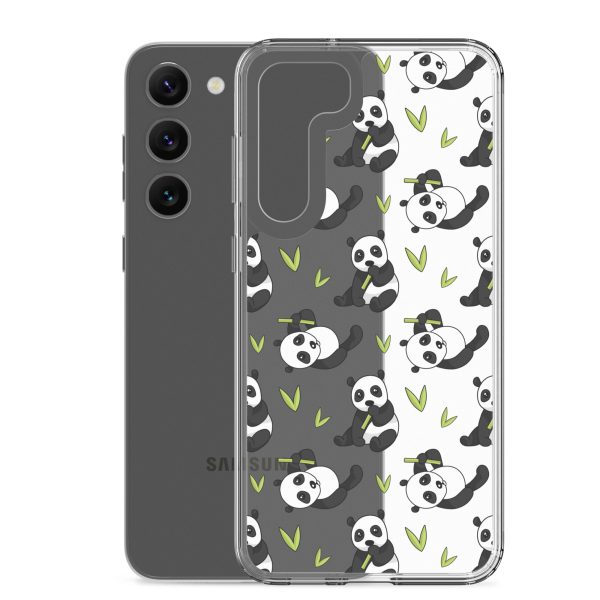 Cute Panda Bear Samsung Clear Case