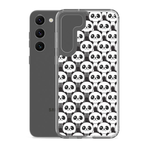 Cute Panda Bears Samsung Clear Case