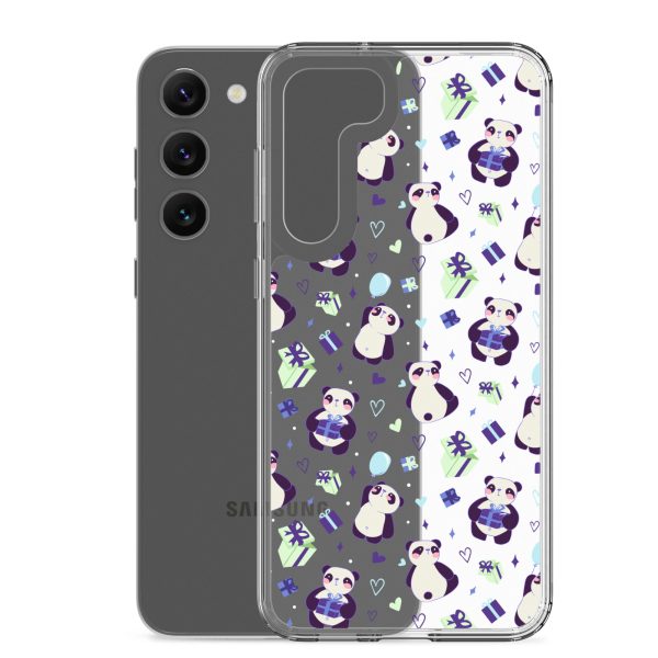 Cute Panda Presents Samsung Clear Case