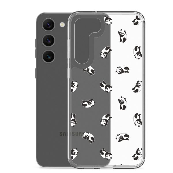 Cute Pandas Samsung Clear Case