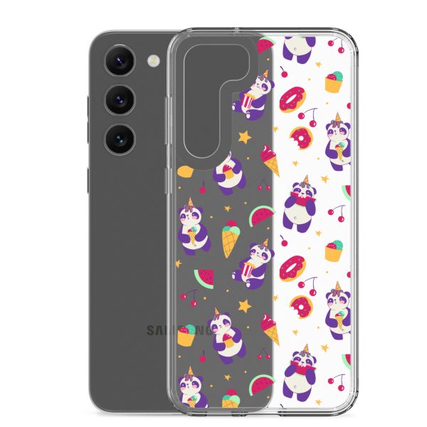 Cute Panda Sweets Samsung Clear Case