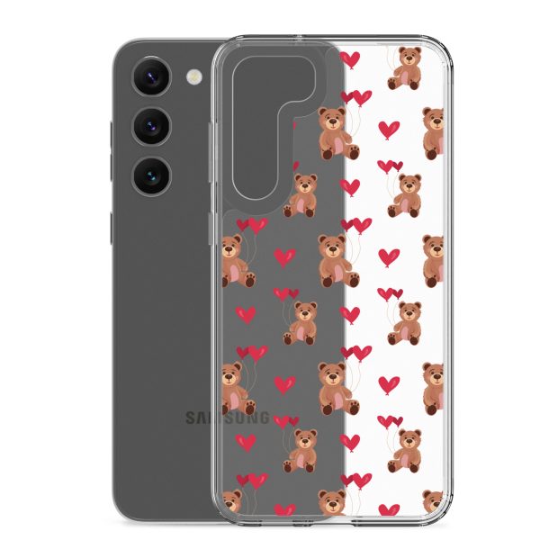 Cute Teddy Bear Samsung Clear Case