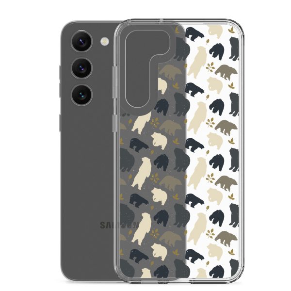 Forest Bear Silhouette Samsung Clear Case