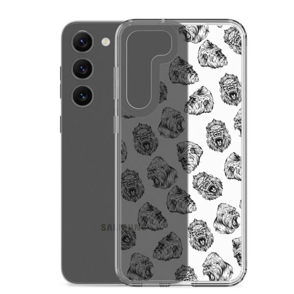 Illustrated Gorilla Seamless Samsung Clear Case