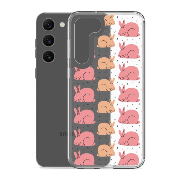 Pink Bunnies Samsung Clear Case
