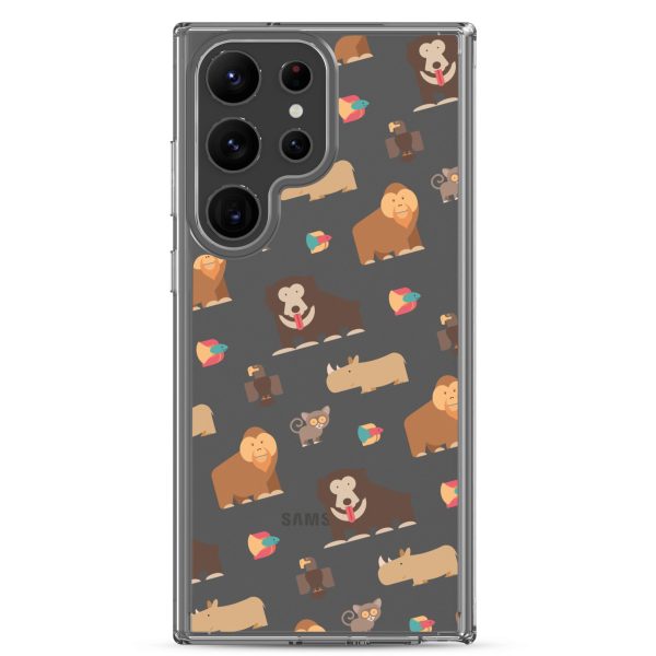 Asian Jungle Animals Samsung Clear Case