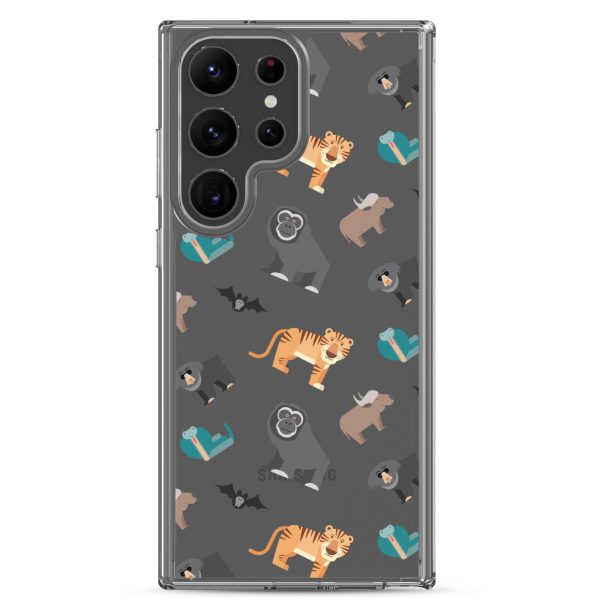 Asian Jungle Animals Samsung Clear Case