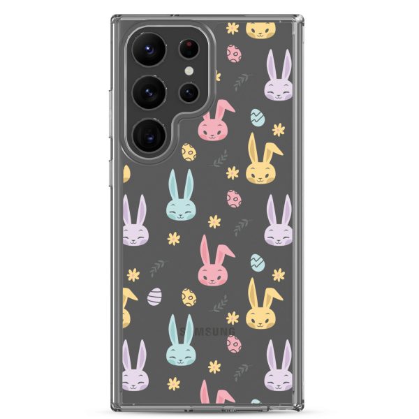 Colorful Bunnies Easter Samsung Clear Case