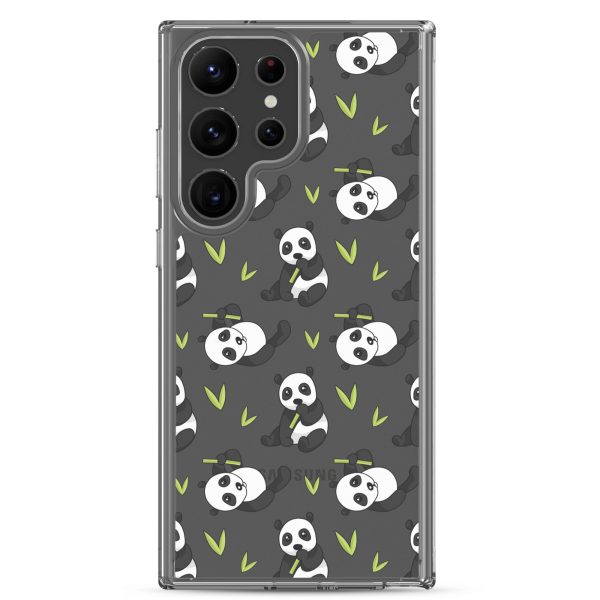 Cute Panda Bear Samsung Clear Case