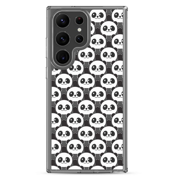 Cute Panda Bears Samsung Clear Case