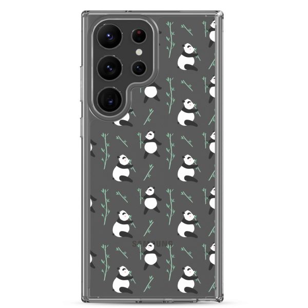 Cute Panda Samsung Clear Case